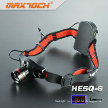 Maxtoch-HE5Q-6 Aluminium Cree Q5 einstellbare hellste Stirnlampe